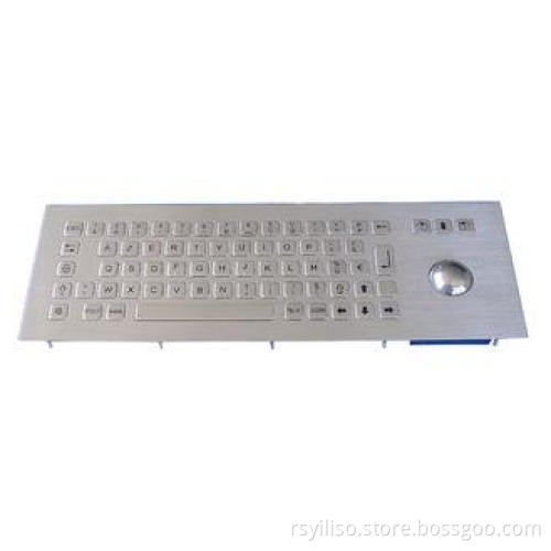 flat panel mounting kiosk metal keyboard with trackball